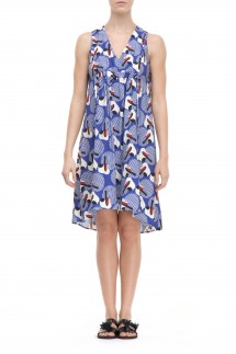 DRESS WITH DRAWSTRING