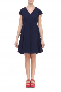 POPLIN DRESS - MIDNIGHT BLUE