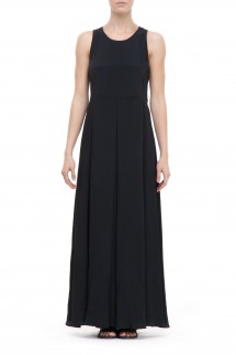 MAXI DRESS WITH OPEN PLEAT