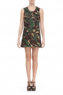 SLEEVELESS DRESS - CAMOUFLAGE
