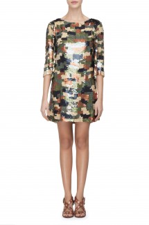 SEQUIN DRESS - CAMOUFLAGE