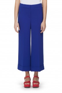 WIDE CUT TROUSERS - CORNFLOWER BLUE