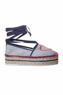 HEART PRINT ESPADRILLES